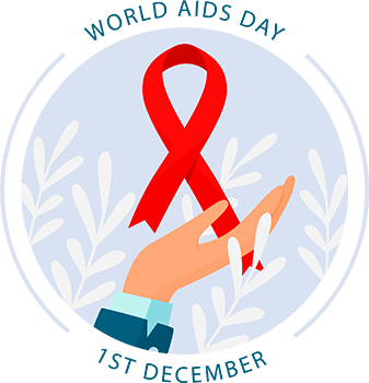 International aids day celebrated vector png