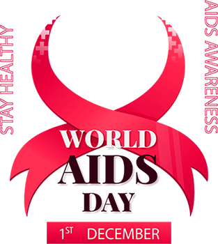 World aids day stay health ribbon clipart png image