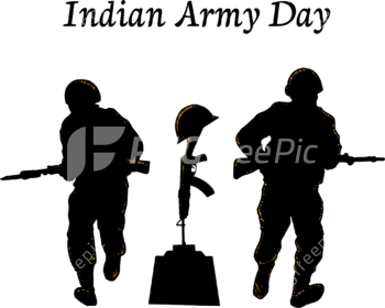 Hand drawn vector indian army day png image - Pngfreepic