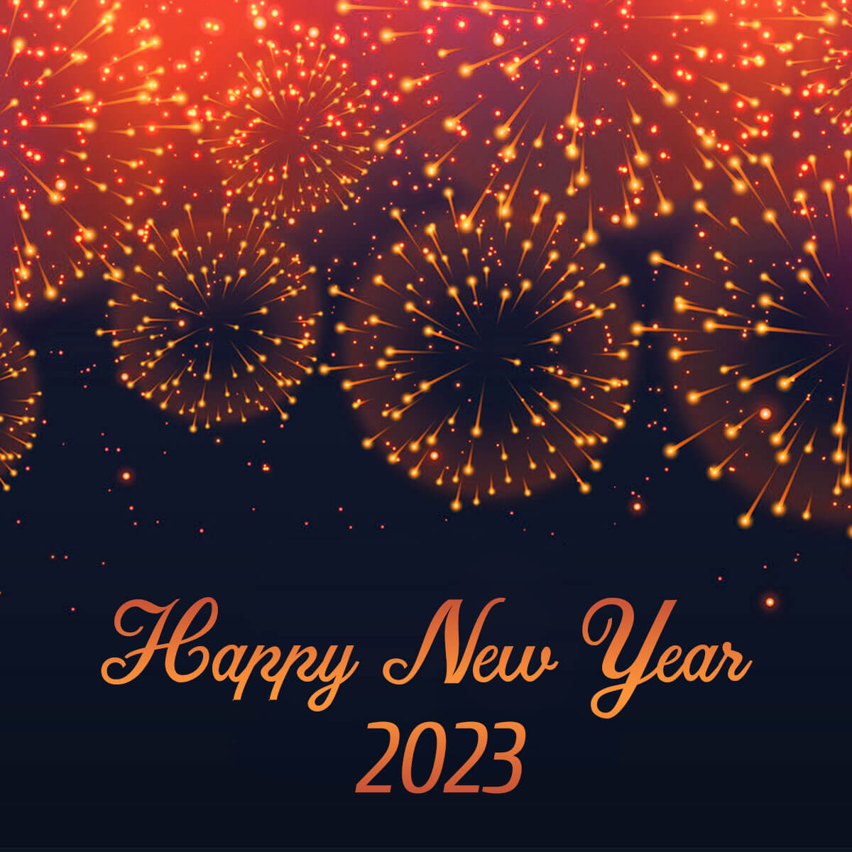 Happy new year 2023 crackers explosion background - Pngfreepic