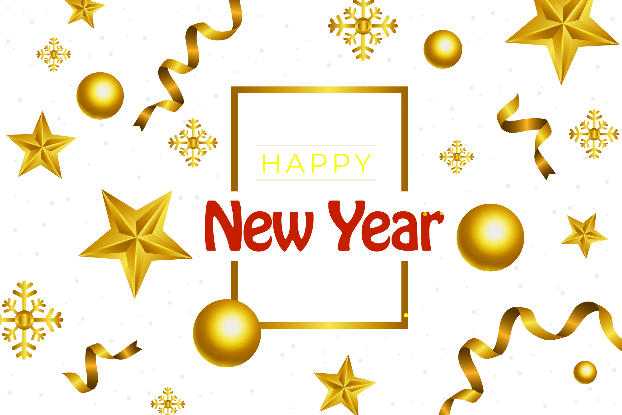 Happy new year 2023 greetings decorative png background