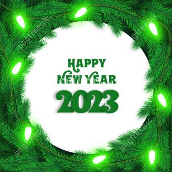 Green tree background new year vector design - Pngfreepic