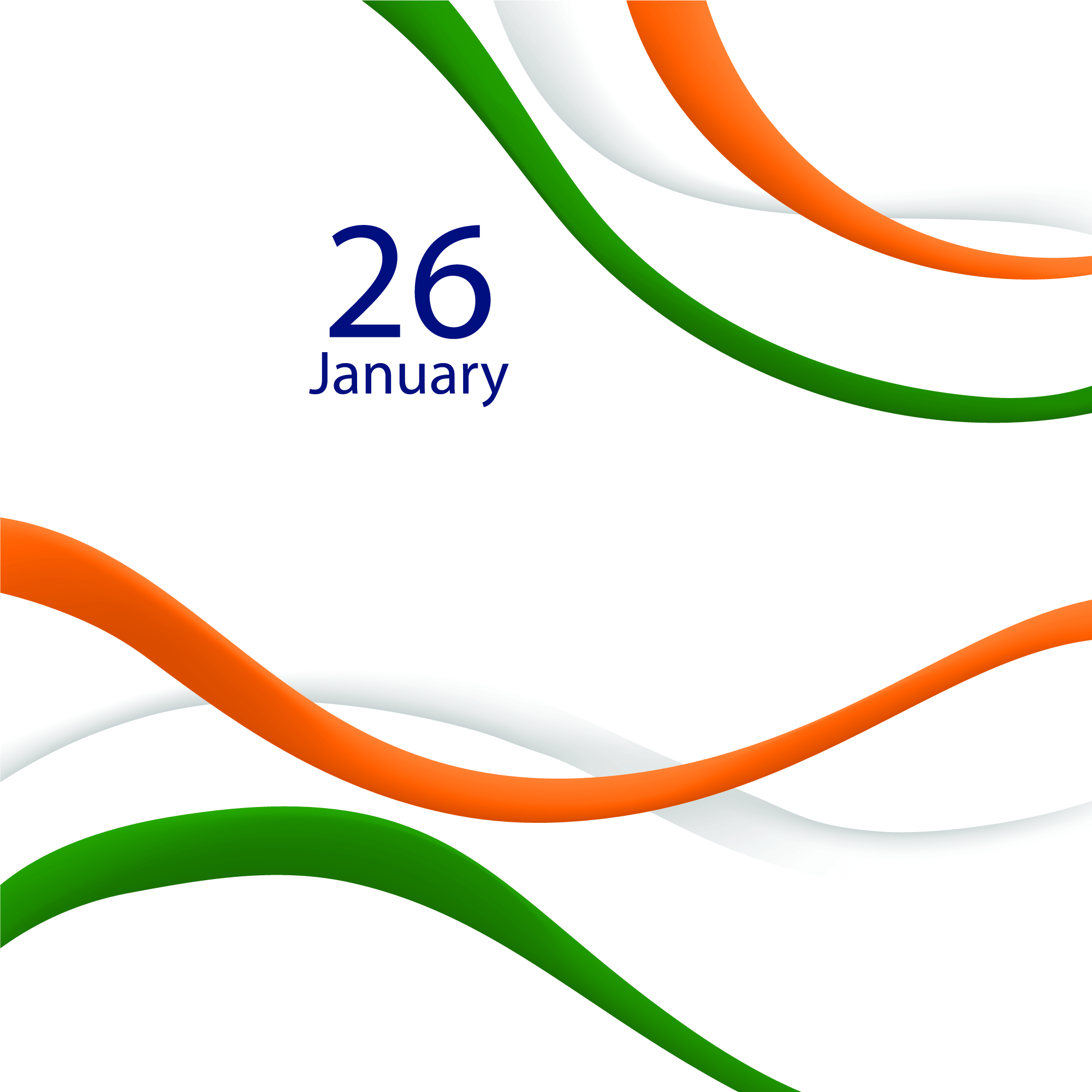 January 26 happy republic day design png image - Pngfreepic