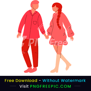 Happy valentine's day couple shape png design