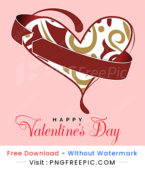 Valentines day love shape vector design image