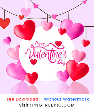 Happy valentines day beautiful love illustration vector design