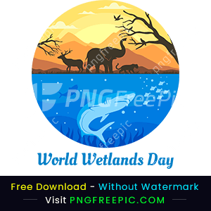 Abstract wetlands day wild animals png image