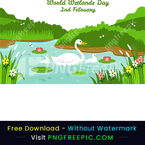 World wetlands day 2nd february natural image png
