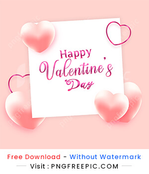 Happy valentines day love illustration banner design