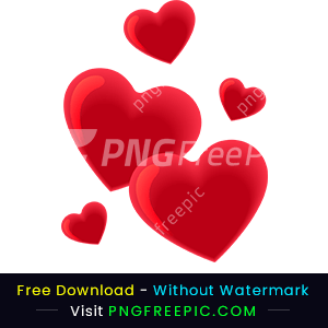 Valentines day love heart vector illustration png