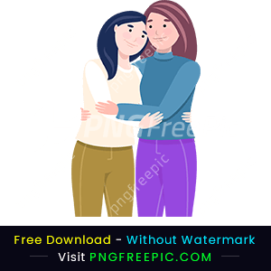 Happy valentines day celebrate cute women clipart png