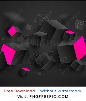 Abstract black background pattern aquare design image