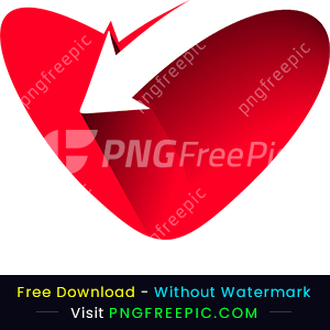 Valentine day heart shape png abstract image