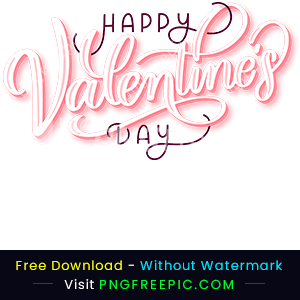 Happy valentine day vector styles text png image