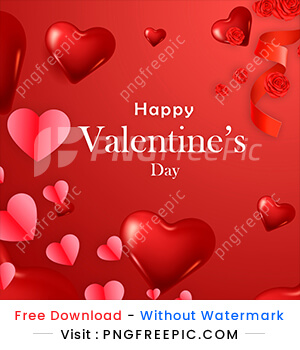Valentines day beautiful love shape illustration abstract design