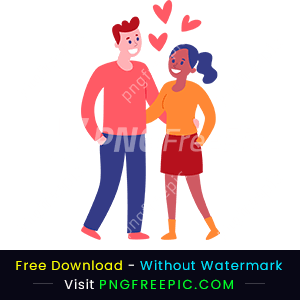 Valentine day beautiful couple love png image