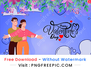 Happy couple valentines day decoration abstract design