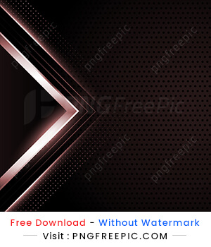 Black realistic background with silver geometric shapes design