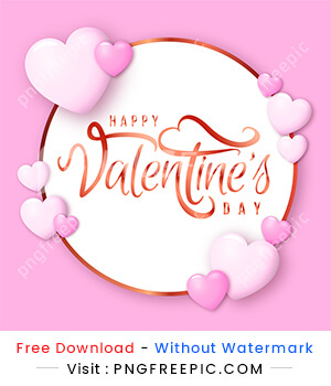 Happy valentines day love shape vector banner design image