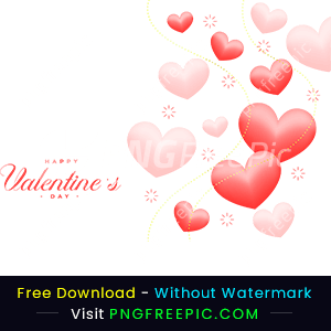 Abstract design of happy valentine day png image
