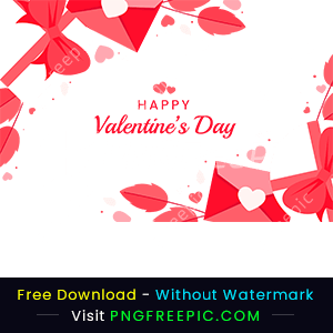 Abstract design happy valentine day clipart png