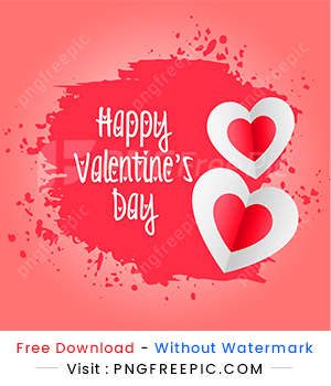 Valentine day beautiful love shape illustration design image