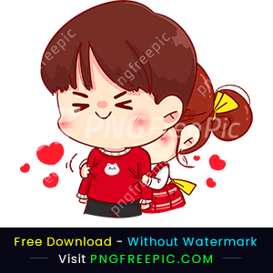 Valentine day cute love vector png image