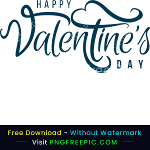 Abstract valentine day text styles png image