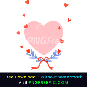 Happy valentine day png love branch clipart image