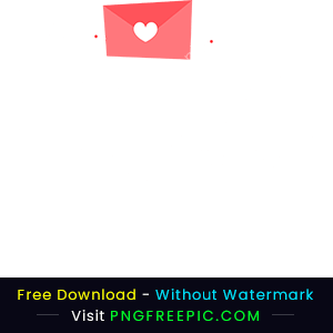 Happy valentine day text bird love letter png image