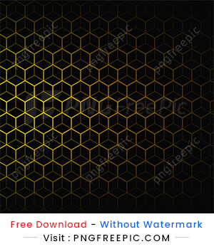 Black background hexagonal pattern abstract design image