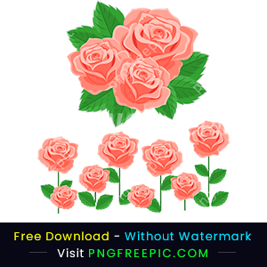Realistic rose decorative png design for valentine day