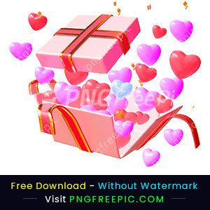 Happy valentine day gift of loves png image