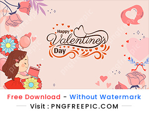 Love wish girlfriend decoration valentines day illustration design