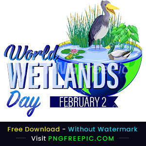 World wetlands day abstract logo vector png image