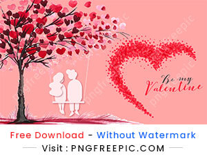 Valentine day beautiful moment in love abstract design