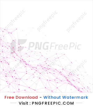 White background with low poly lines connection vector