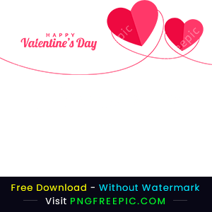 Happy valentine day dual love clipart png image