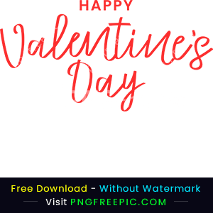 Happy valentines day vector png text image