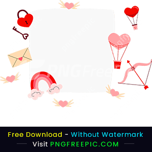 Happy valentines day white board illustration png