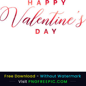 Styles text happy valentines day clipart png image