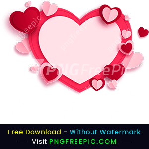 Happy valentine's day love shape vector png