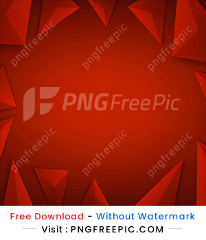 Polygonal shape decorative red abstract background