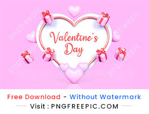 Valentine day love clipart shape decoration abstract design