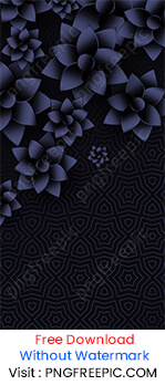 Black background texture flowers decoration illustration image