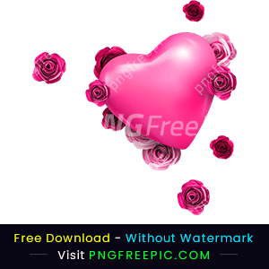 Abstract love & rose clipart valentine day png
