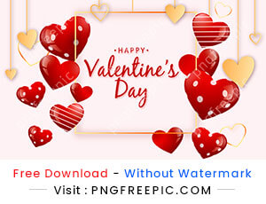 Valentine day love shape decoration abstract banner design
