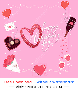 Valentine day beautiful decoration abstract design