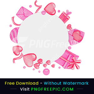 Abstract pink color gifts valentine day png