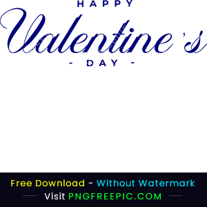 Happy valentine day text png styles shape image
